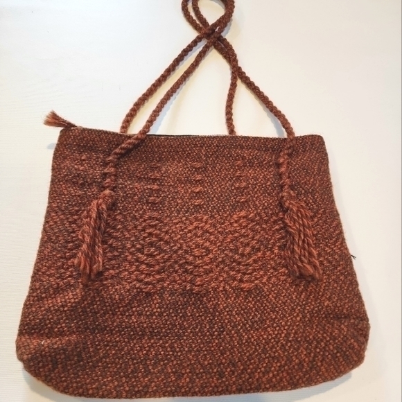 Vintage Bohemian Style‎ Brown Shoulder Length Pocketbook - Picture 3 of 9